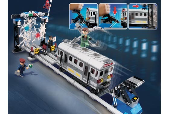 Lego 4855 Spiderman-Záchrana vlaku