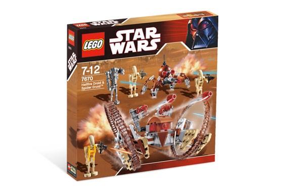 Lego 7670 Star Wars Ostřelovací a pavoučí droid
