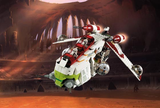 Lego 7163 Star Wars Bitevní loď republiky
