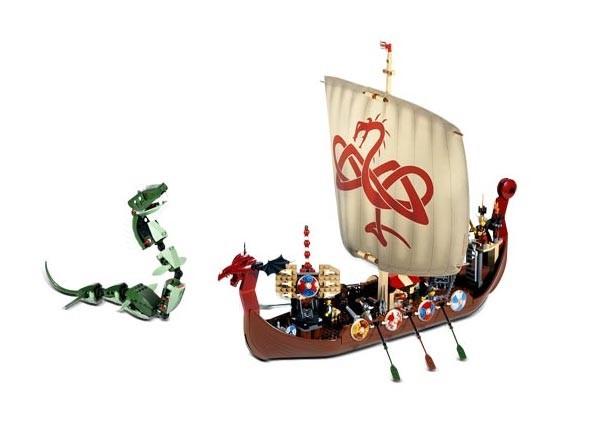 Lego 7018 Vikingská lod´ v boji s midgarským hadem