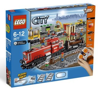 Lego 3677 City Červený nákladní vlak
