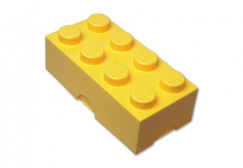 Lego dóza na svačinu žlutá