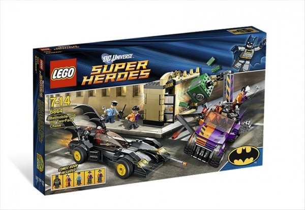 Lego 6864 Super Heroes The Batmobile and the Two-F