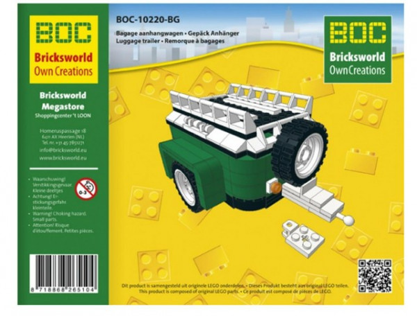 BOC 10222 BG Mini přípojný vozík zelený